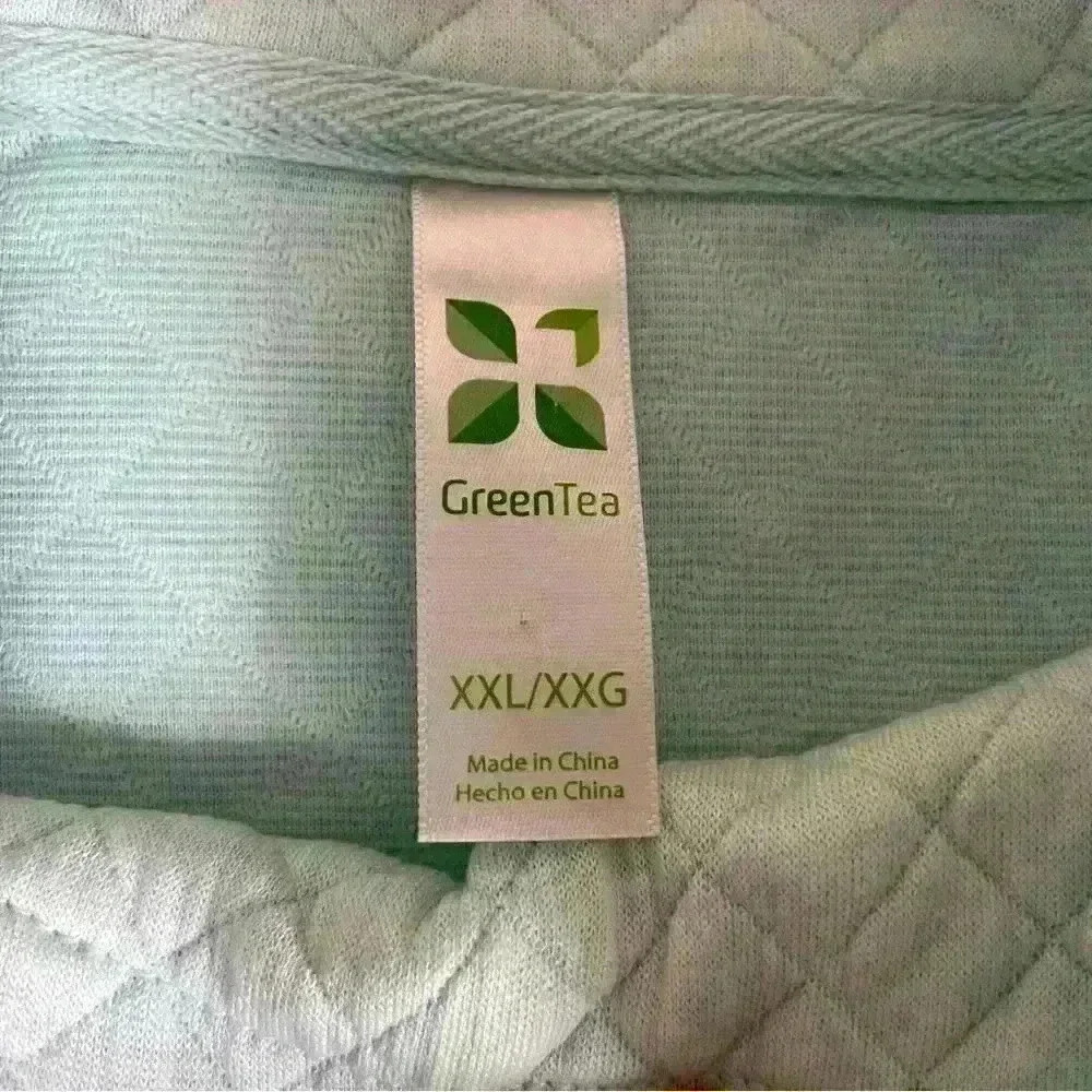 GreenTea Pullover Sweater Mint Women's Size XXL  Mock Neck Long Sleeve  Active - Picture 2 of 7